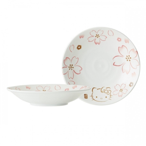 헬로키티헬로키티 벚꽃 스프카레 그릇(22.4cm)(일) 사기그릇
