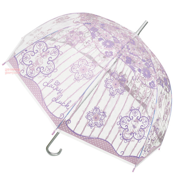 디즈니디즈니 데이지덕 돔형 투명 장우산 60cm(퍼플데이지) (일)) 042151