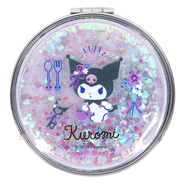 쿠로미쿠로미 원형 캐릭터 양면거울(해피스) (일)) 400111