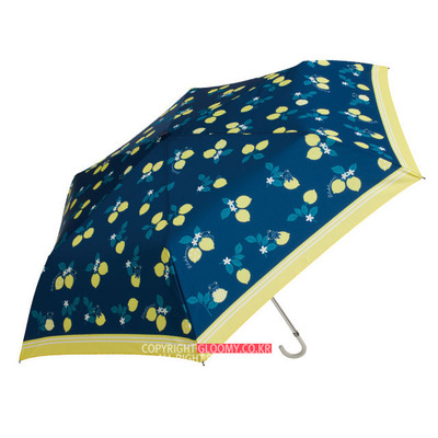 리락쿠마리락쿠마 50cm 접이식 우산(네이비)(레몬)(일) 비오는날