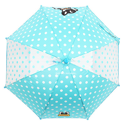 팬콧팬콧 팝바우 도트 장우산 47cm(블루) 아동우산