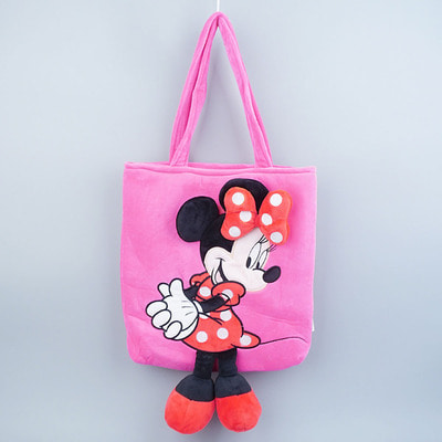 디즈니미니마우스 입체 벨벳 숄더백(핑크) 가방