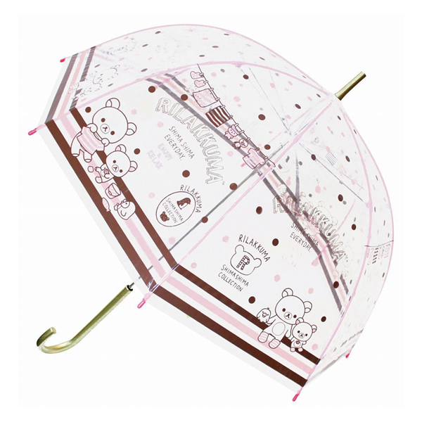 리락쿠마리락쿠마 돔형 투명 장우산 60cm(빨래)(일)