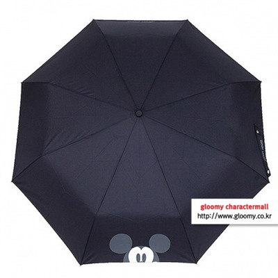 디즈니디즈니 미키 MK 3단 55cm 빼꼼 수동우산(랜덤발송) 성인우산