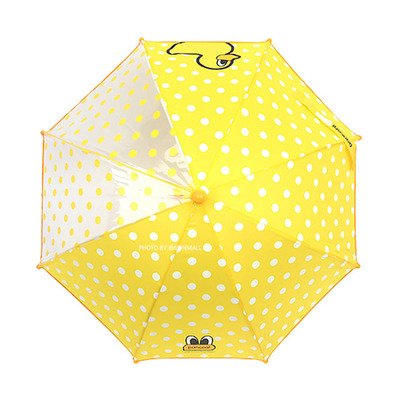 팬콧팬콧 팝덕 도트 장우산 40cm(옐로우) 아동우산