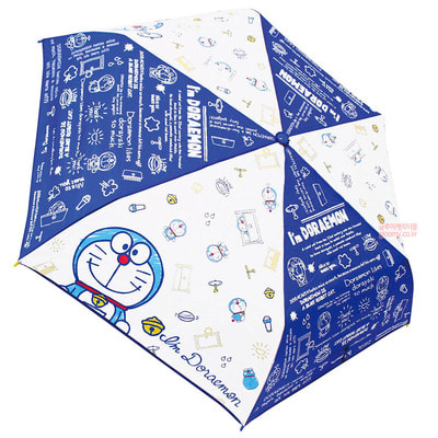 도라에몽도라에몽 손잡이 접이식우산(배색네이비)(일) 3단우산