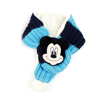 디즈니미키마우스 방울 넥키머플러(블루) 목도리