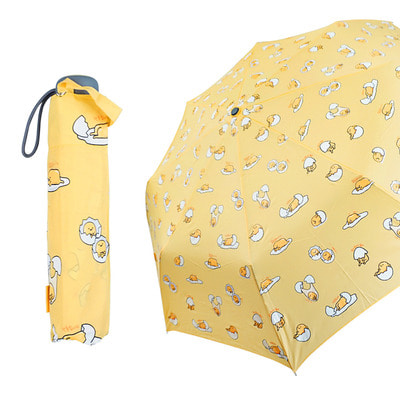 구데타마구데타마 3단 계란패턴 우산 55cm (수동)