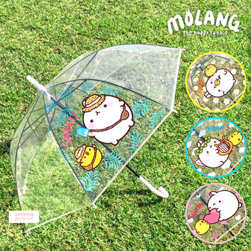 몰랑몰랑 60cm POE 캐릭터 우산(반자동) (랜덤발송) 021809