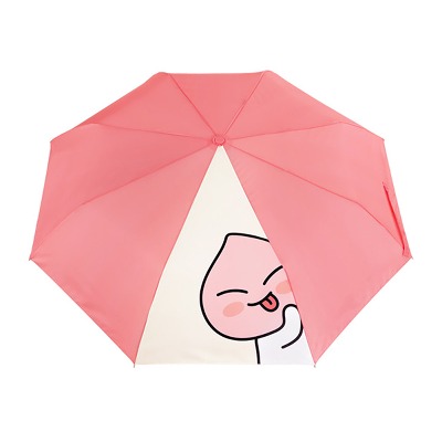 카카오프렌즈카카오프렌즈 어피치 캐릭터 3단 완전자동 우산(기웃) 211048